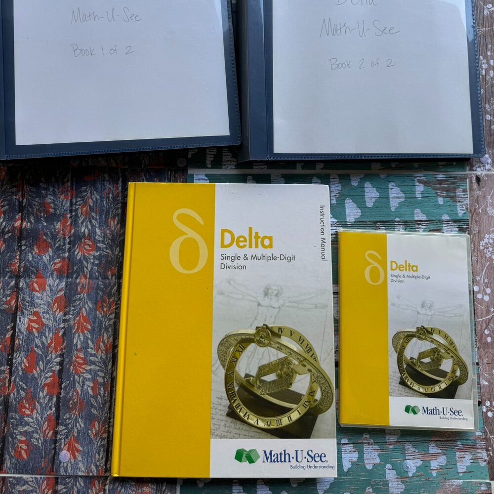 Math U see Delta set (Division for Single- and Multiple-Digit Numbers )